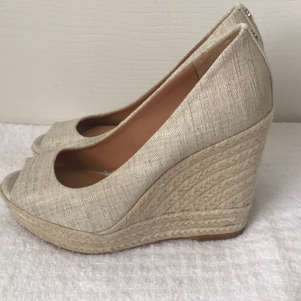 COACH Peep-toe wedge! Worn only only once